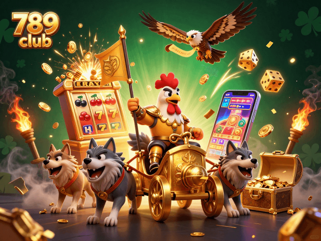 Join the excitement of 789 club gaming with vibrant 3D illustrations of thrilling wins and captivating characters in action!