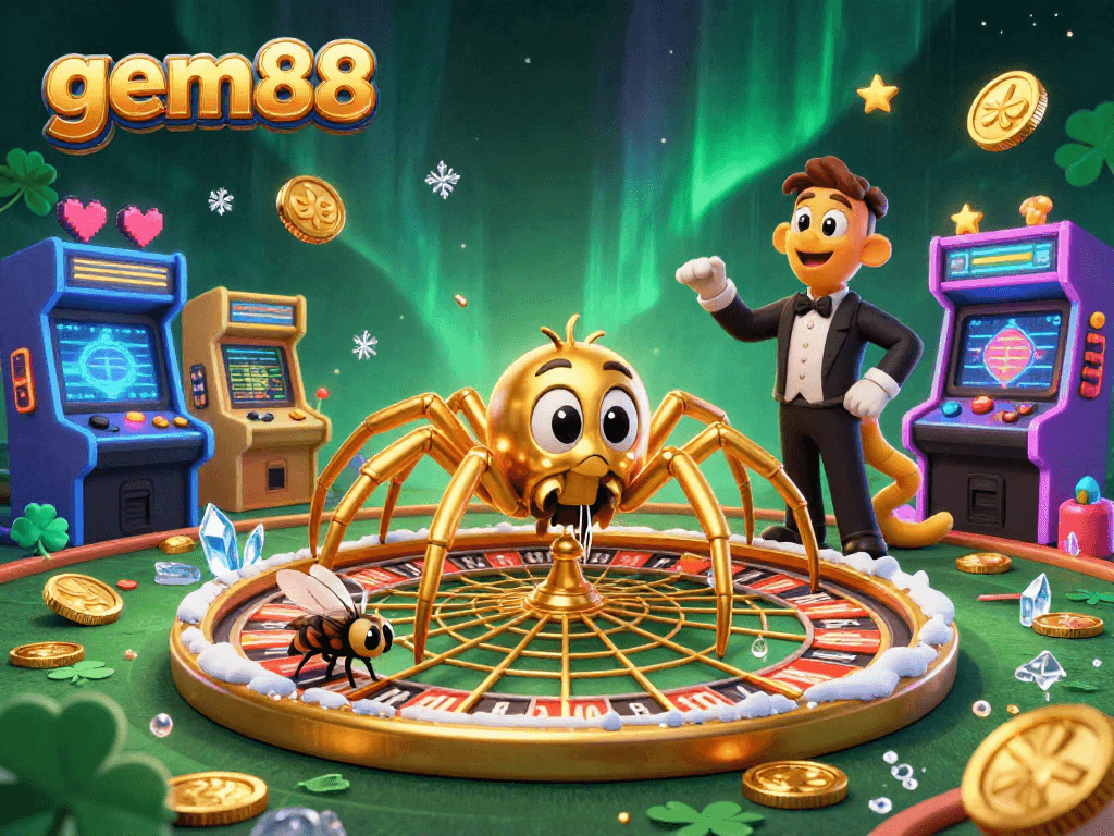 Spin and win with gem88's exciting casino games featuring vibrant characters and dynamic action.