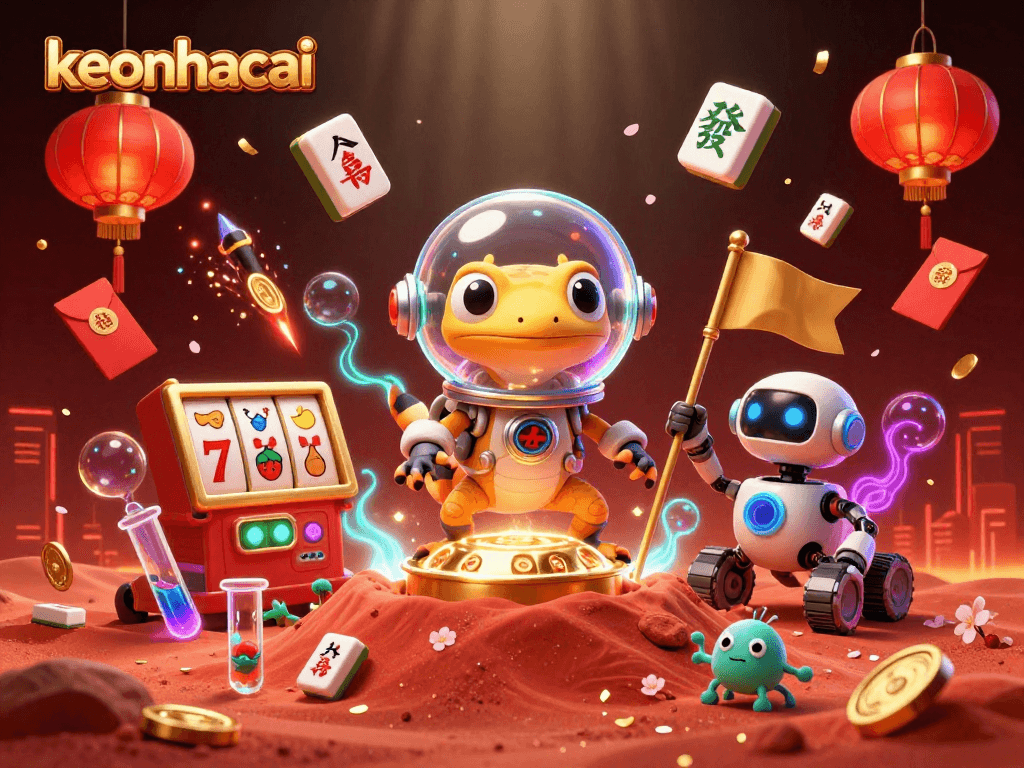 Join the fun with keonhacai as a Martian gecko finds a golden casino on Mars!