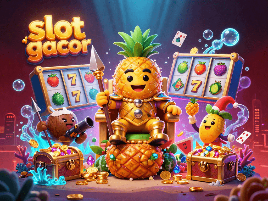 Slot gacor memberikan kesenangan dengan pemandangan kasino berwarna cerah dan dingin.