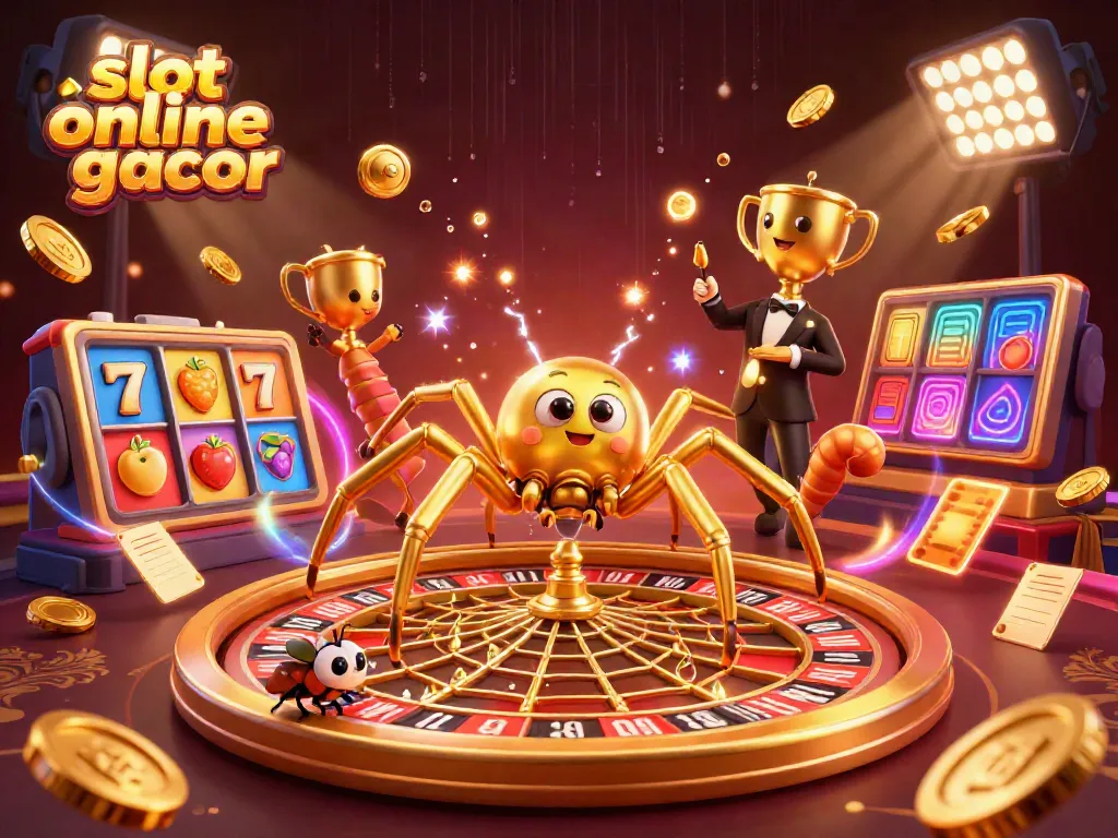 Menangkan slot online gacor dengan tampilan inovatif dari karakter unik dalam ilustrasi 3D.