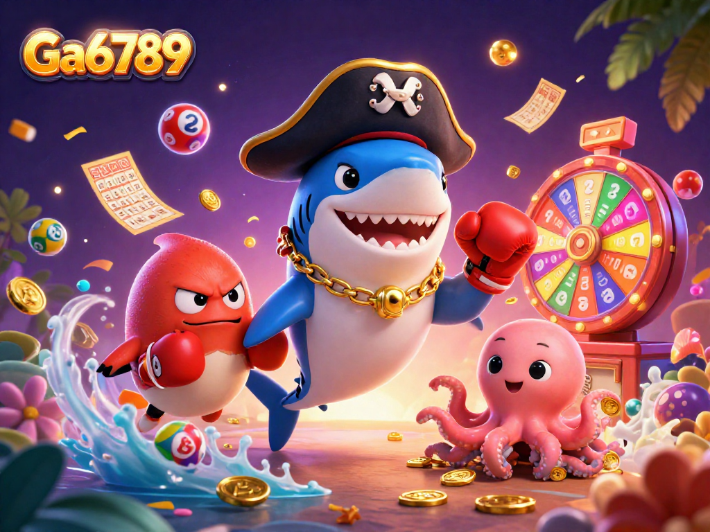 Engage in thrilling gaming adventures with Ga6789's vibrant jackpot-themed illustration.