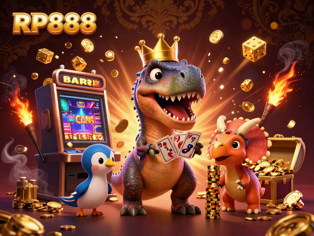Experience the vibrant gameplay of RP888 with entertaining characters and casino elements.