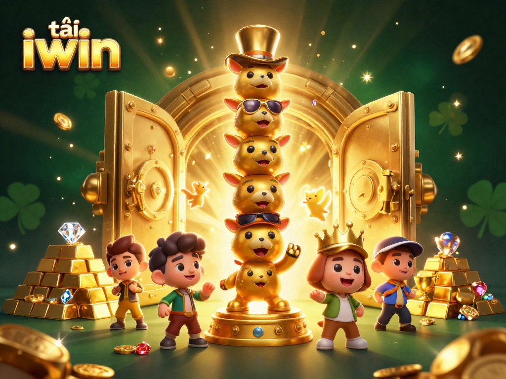 Spin the reels and win with tải iwin in this vibrant, interactive casino scene.