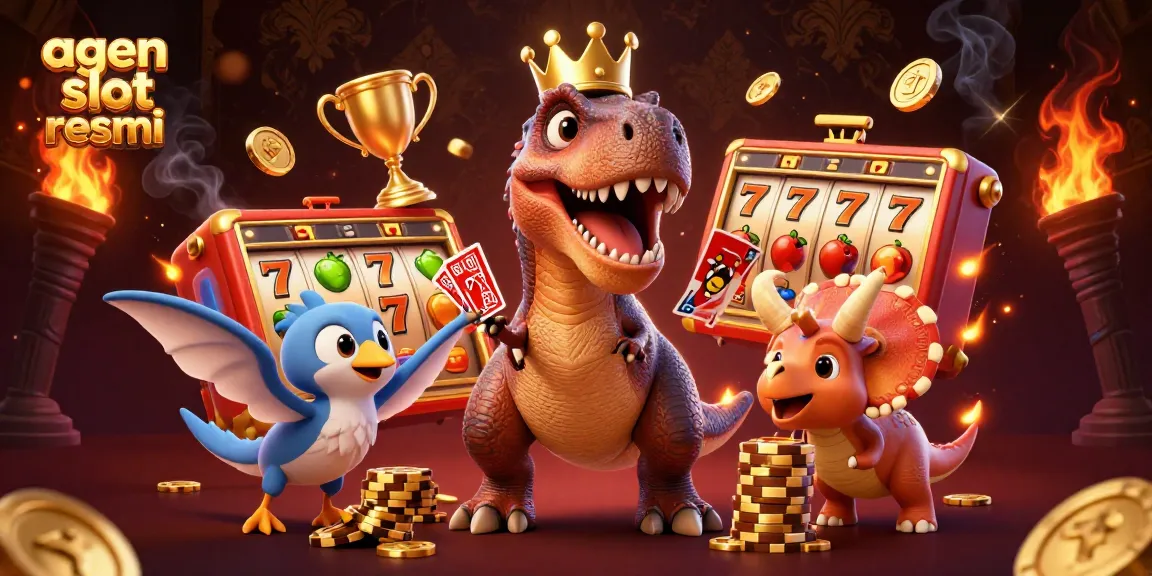 Menggandakan keberuntungan di agen slot resmi dengan karakter T-Rex ramah dan banyak elemen kasino secara dinamis.