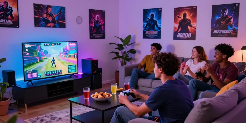 Exciting gaming session with friends showcasing mild88 gaming culture.
