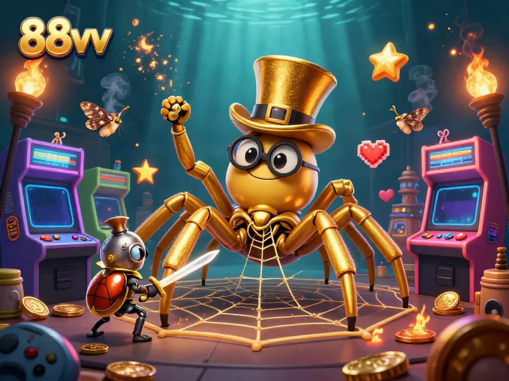 Experience the magical world of 88vv with captivating characters in a dynamic casino scene.