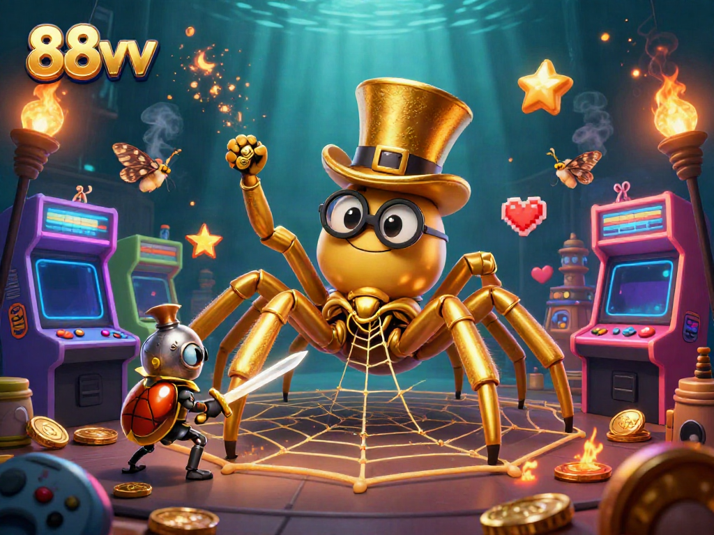 Experience the magical world of 88vv with captivating characters in a dynamic casino scene.