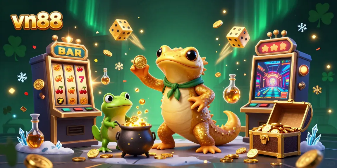 Experience the excitement of vn88 as the golden salamander alchemist transforms metals into gold in a vibrant casino scene.