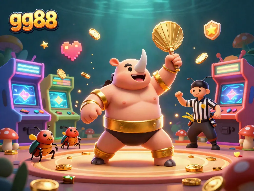 Participate in exciting games at gg88 with vibrant casino-themed 3D cartoon illustration showcasing engaging characters and dynamic elements.
