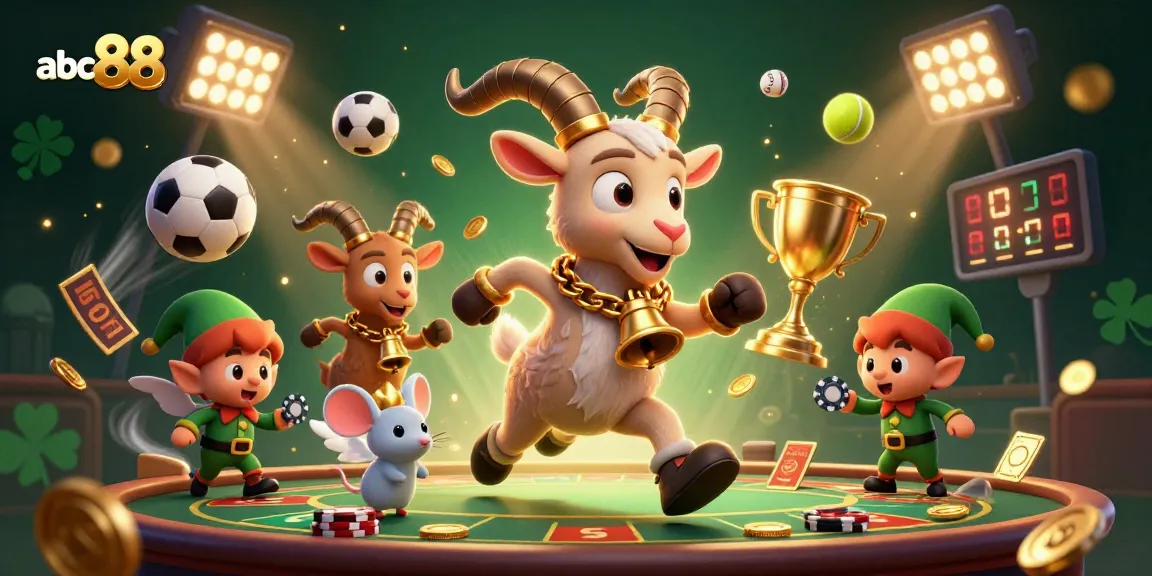 Spin to win at abc88's exciting casino with whimsical characters and vibrant game elements.