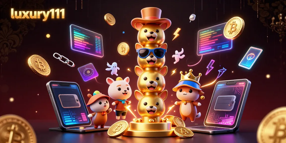 Engage in thrilling adventures with luxury111 casino, featuring vibrant 3D animated characters and dazzling crypto elements.