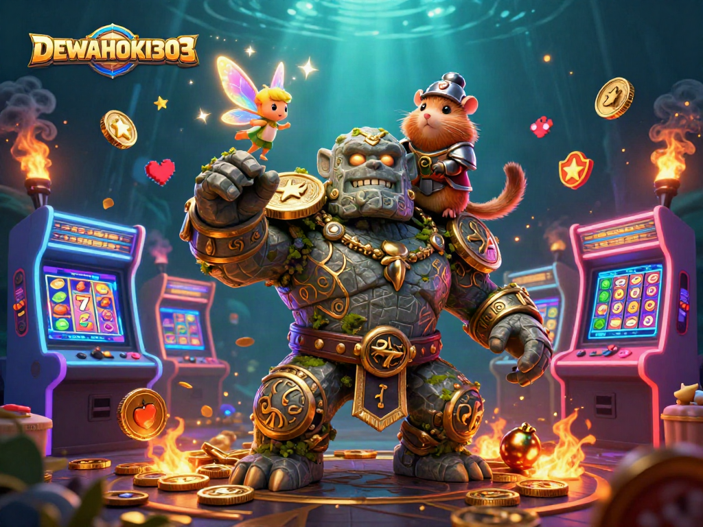 DEWAHOKI303 menghadirkan slot reel, simbol keberuntungan, dan nuansa permainan yang mencakup elemen sihir dan petualangan.