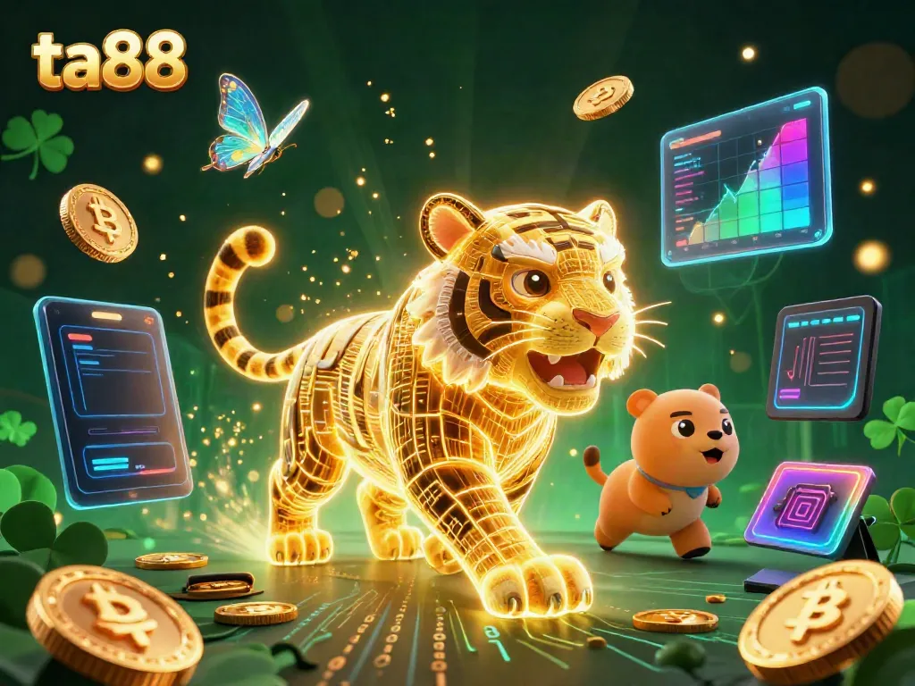 Experience thrilling gaming with ta88, a vibrant digital casino landscape filled with energy and excitement.