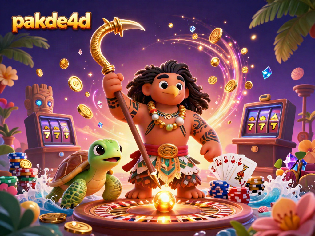 Experience winning excitement with pakde4d's immersive casino scene filled with vibrant gaming elements.