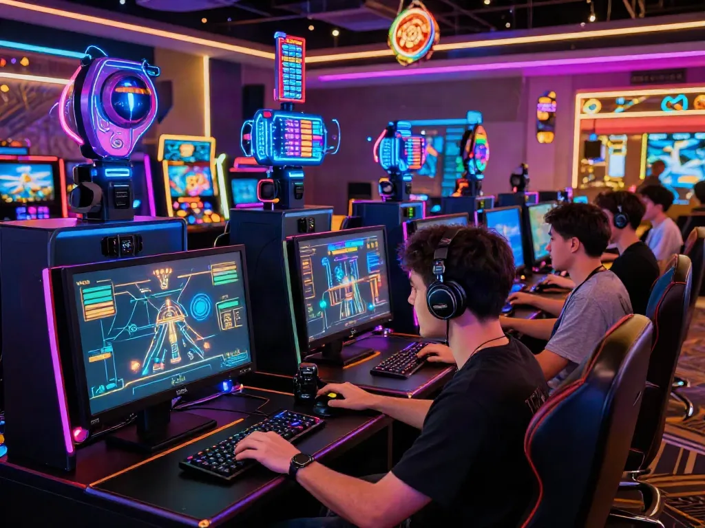 Exciting gaming experience at luxury111 casino with players and technology.