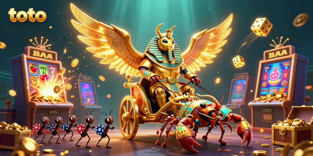 Experience the thrill of toto gaming with dynamic characters and vibrant casino action.