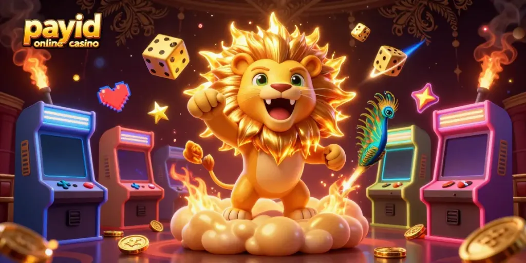 Experience fast gameplay at a payid online casino with vibrant 3D animated elements.