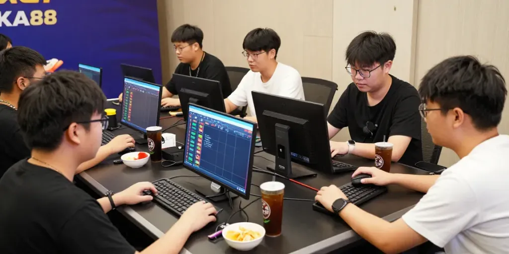 Exciting POKA88 Toto Macau gaming session with players engaged in thrilling bets.