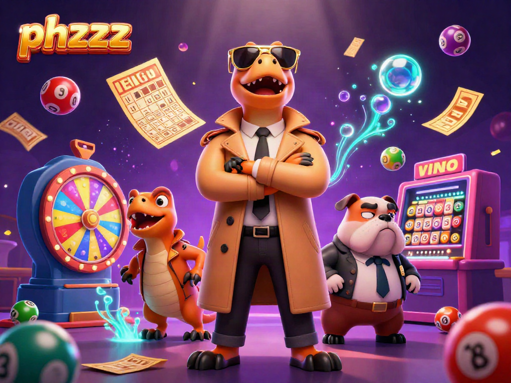 Experience the thrilling phzzz moment with raptors at a VIP casino, bursting with colorful lottery action.