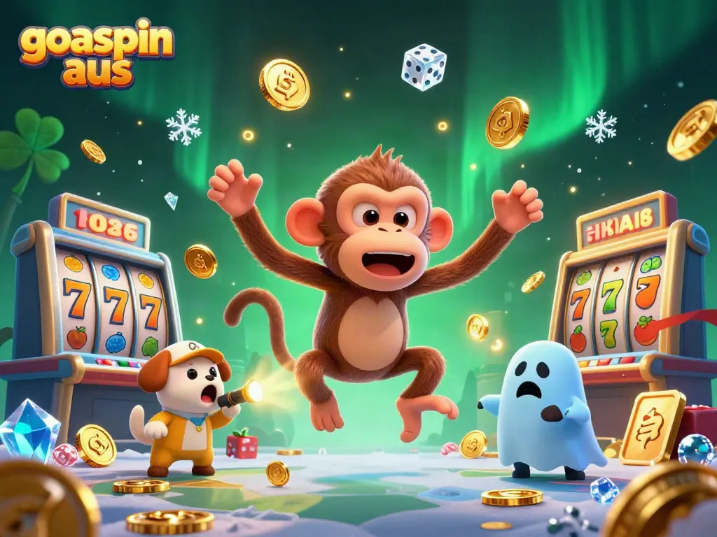 Enjoy thrilling slots action at goospin aus with a playful poltergeist monkey and ghost-hunter puppy