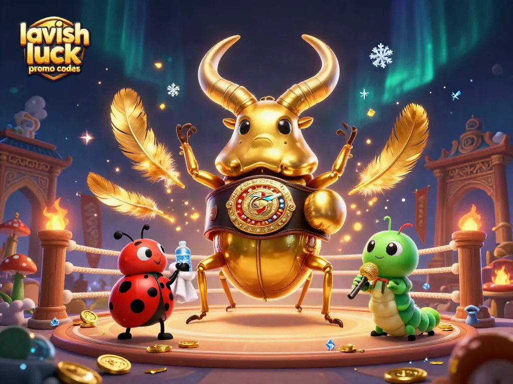 Experience lavish luck promo codes for exciting casino games with vibrant characters and dynamic elements.