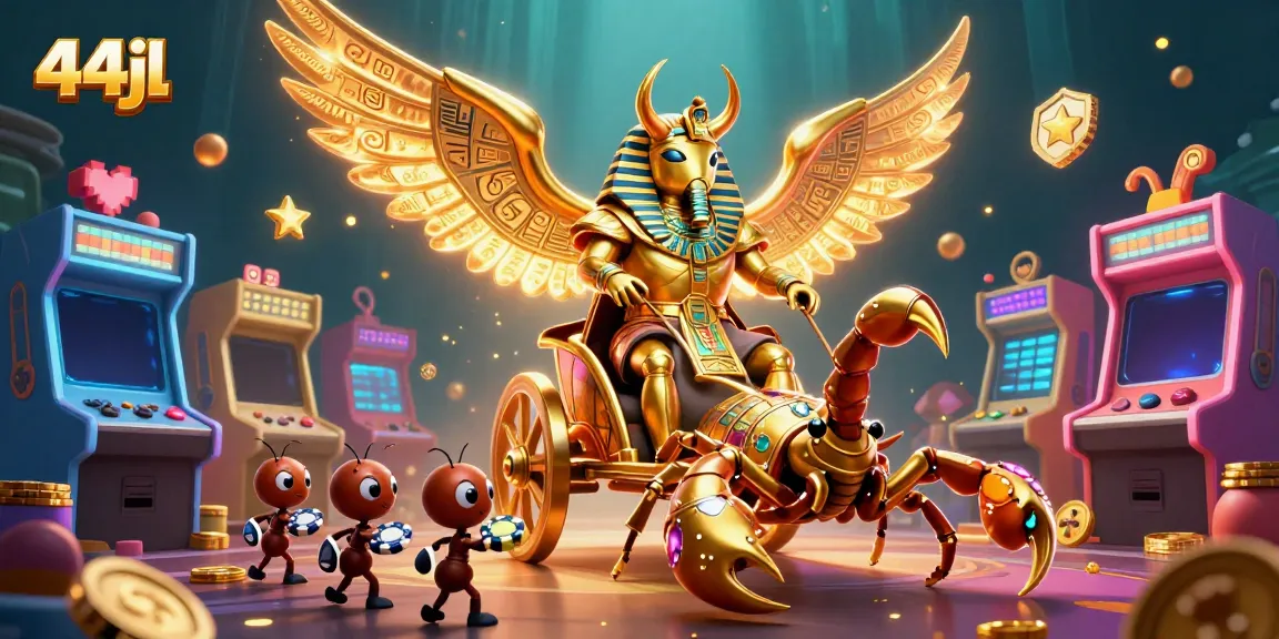 Engage with 44jl's thrilling casino action featuring animated characters and vibrant gaming elements.