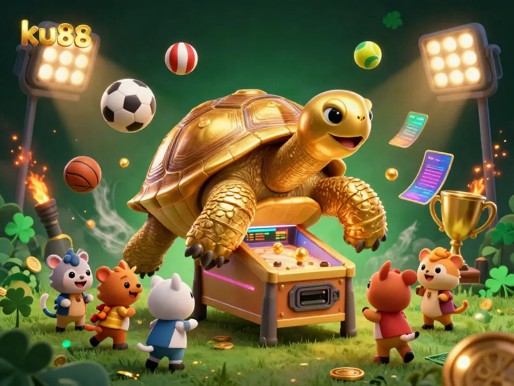 Experience thrilling gameplay at ku88 with a lively scene of players enjoying games amidst action-packed elements.